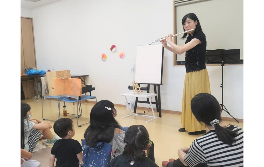 集会所でのハロウィンコンサート