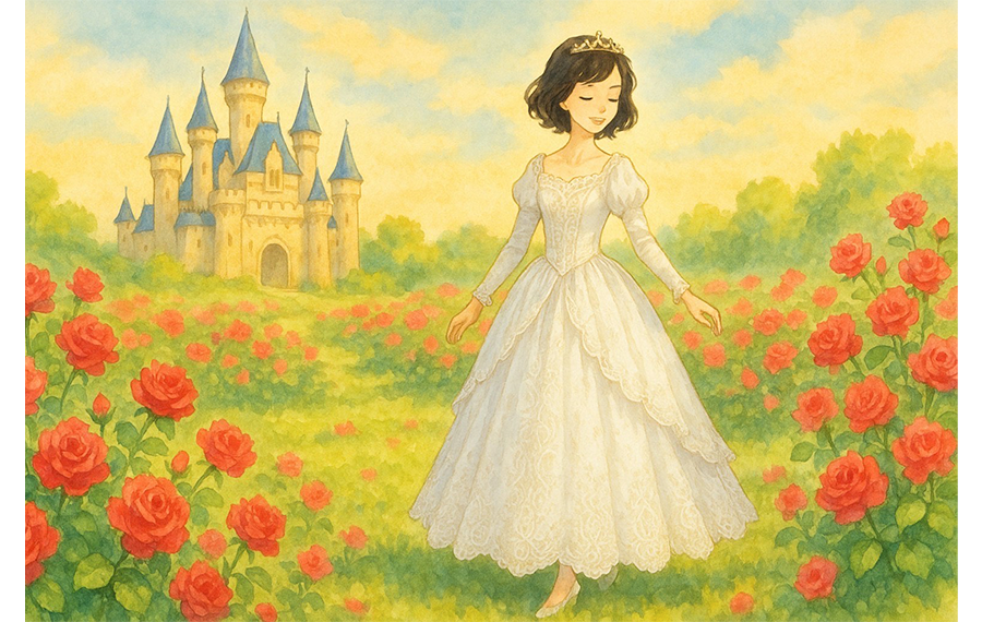 スライドで物語の様子を映し出し、視覚からも楽しめるように工夫しました